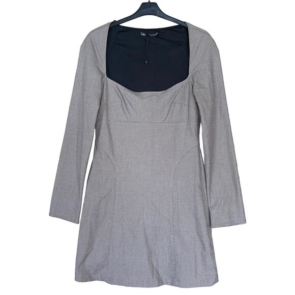 Zara Dress Sheath Plaid Academia - Picture 3 of 9